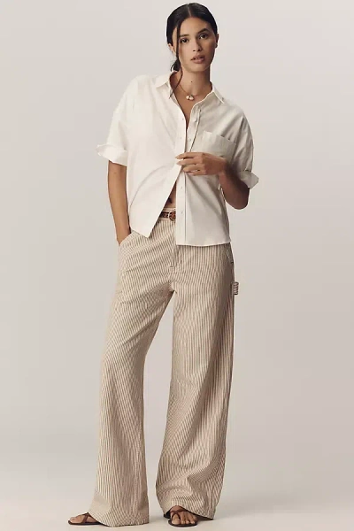 Denimist Teri High-rise Wide-leg Jeans In Neutral