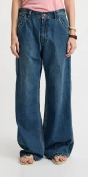 Denimist Teri Wide Leg Carpenter Jeans In Shane Indigo