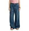 Denimist Teri Wide Leg Carpenter Jeans In Shane Indigo In Shane Indigo