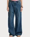 Denimist Teri Wide Leg Carpenter Pant In Shane Indigo In Blue