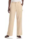 Denimist Teri Wide Leg Carpenter Pants Brown Railroad Stripe In Neutral