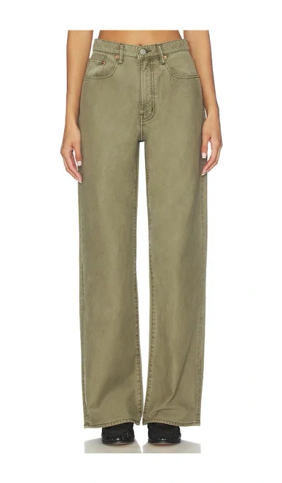 Denimist Teri Wide Leg Jeans In Green