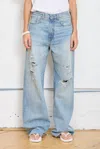 Shop Denimist Teri Wide Leg Pant In Jinx