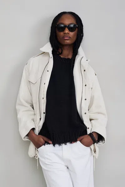 Denimist Utility Field Jacket In White