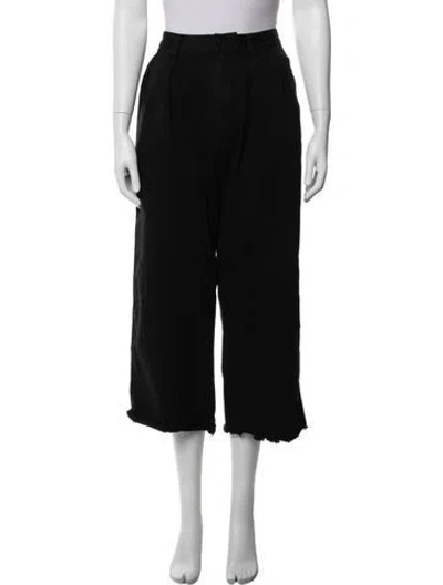 Pre-owned Denimist Wide Leg Pants In Black