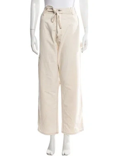 Pre-owned Denimist Wide Leg Pants In Neutrals