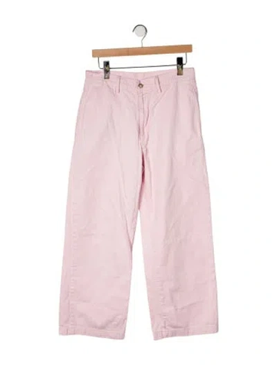 Pre-owned Denimist Wide Leg Pants In Pink