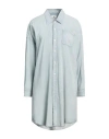 Denimist Woman Midi Dress Light Blue Size S Cotton In Blue