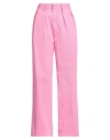 Denimist Woman Pants Magenta Size 29 Cotton In Pattern