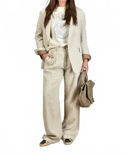 Denimist Women's Blazer In Khaki In Neutral