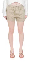 Denimist Brooke Short Vintage Khaki In Beige