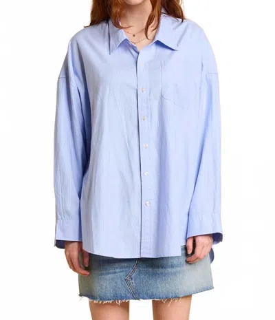 Denimist Women's Button Front Top In Blue