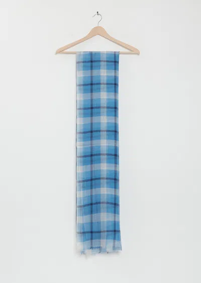 Denis Colomb Amara Plaid Cashmere Silk Shawl In Gray