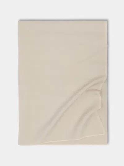 Denis Colomb Cashmere And Silk Blanket (79in/2m) In Neutral