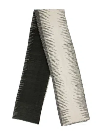Pre-owned Denis Colomb Cashmere Printed Scarf In Neutrals