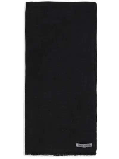 Denis Colomb Cashmere Scarf In Black