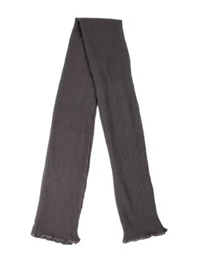 Pre-owned Denis Colomb Cashmere Scarf In Grey