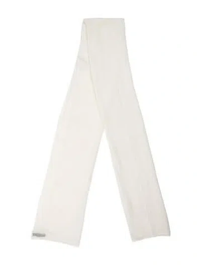 Pre-owned Denis Colomb Cashmere Scarf In White