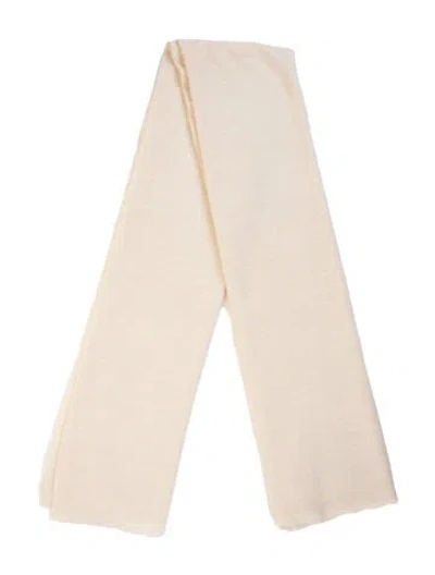 Pre-owned Denis Colomb Cashmere Scarf In Yellow
