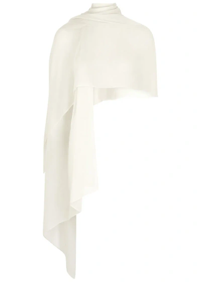 Denis Colomb Cashmere Shawl In Ivory