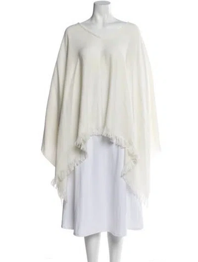 Pre-owned Denis Colomb Cashmere Shawl In Neutral