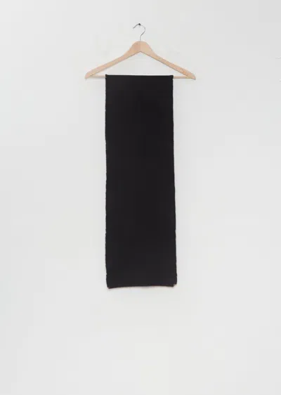 Denis Colomb Four Sided Fringe 4-ply Cashmere Scarf In Black