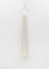 Denis Colomb Four Sided Fringe Cashmere Scarf In White
