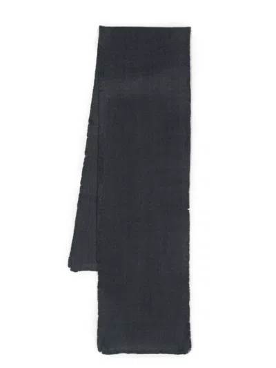 Denis Colomb Four Sided Fringe Scarf In Blue