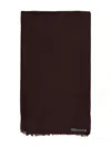 Denis Colomb Fringed Ring Shawl Scarve In Brown
