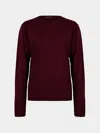 Denis Colomb Fuzzy Brushed Cashmere Crew-neck Sweater Size: M