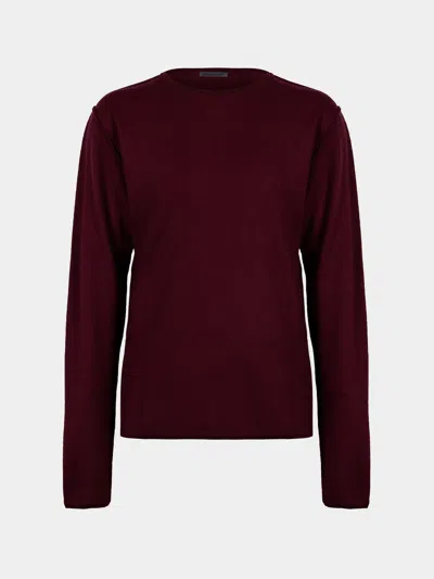 Denis Colomb Fuzzy Brushed Cashmere Crew-neck Sweater Size: M