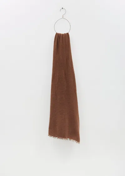 Denis Colomb Fuzzy Feutre Cashmere Shawl In Brown