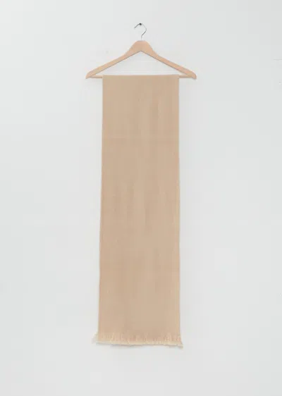 Denis Colomb Gobi Camel Hair Scarf In Natural White