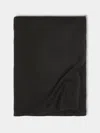 Denis Colomb Gobi Stitched-edge Camel Wool King-size Blanket (110in/2.8m) In Black