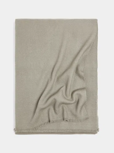 Denis Colomb Himalayan Cashmere Blanket  Abask Luxury Gift In Grey
