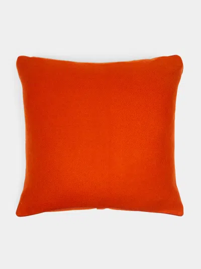 Denis Colomb Himalayan Cashmere Cushion  Abask Luxury Gift In Red