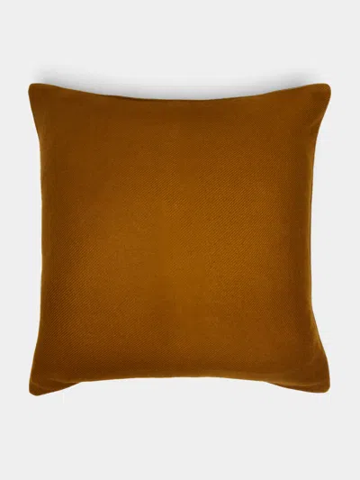 Denis Colomb Himalayan Cashmere Cushion  Abask Luxury Gift In Brown