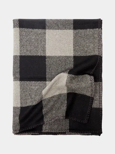 Denis Colomb Kutang Plaid Yak Blanket  Abask Luxury Gift In Grey