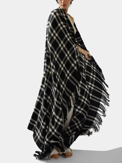 Denis Colomb Nara Cashmere Blanket (79in/2m) In Black