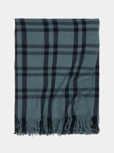 Denis Colomb Nara Cashmere Blanket (79in/2m) In Blue