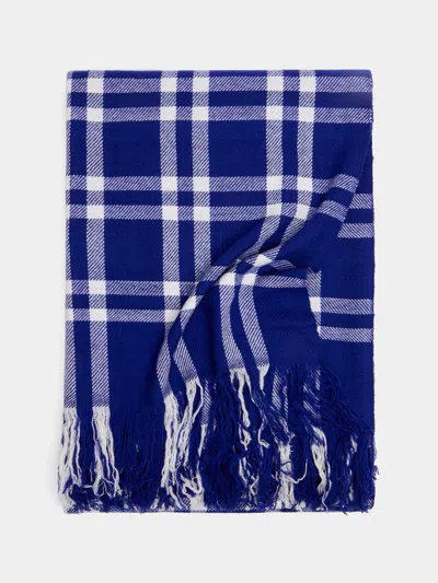 Denis Colomb Nara Himalayan Cashmere Blanket  Abask Luxury Gift In Blue