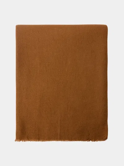 Denis Colomb Nomad Cashmere Travel Blanket One Size  Abask Luxury Gift In Brown
