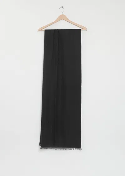 Denis Colomb Nuage Cashmere Shawl In Black