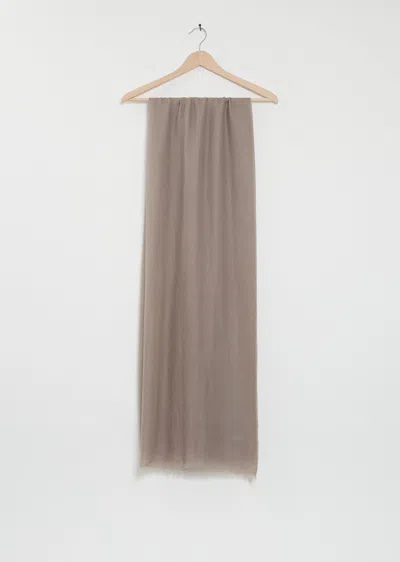 Denis Colomb Nuage Cashmere Shawl In Natural Grey