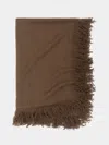 Denis Colomb Perou Nomad Cashmere Blanket (79in/2m) In Brown