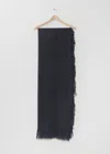 Denis Colomb Perou Solid Cashmere Stole In Black