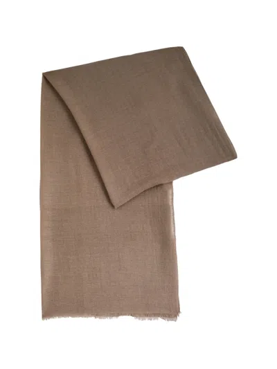 Denis Colomb Ring Cashmere Scarf In Brown