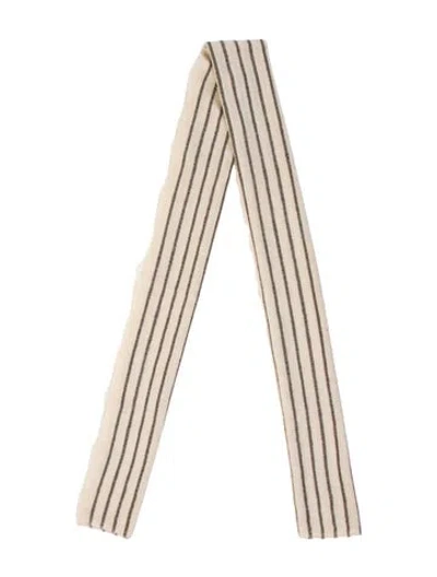 Pre-owned Denis Colomb Silk Striped Scarf