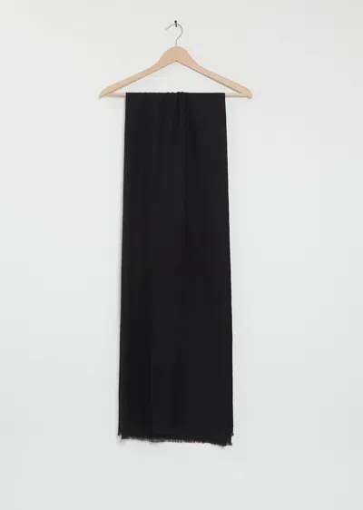 Denis Colomb Summer Lung Ta Cashmere Stole In Black