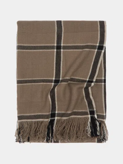 Denis Colomb Tamba Cashmere Blanket (89in/2.3m) In Brown